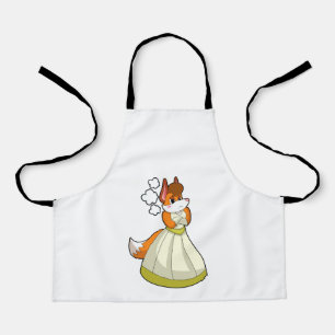 Fox as Bride with Wedding dress.PNG Apron