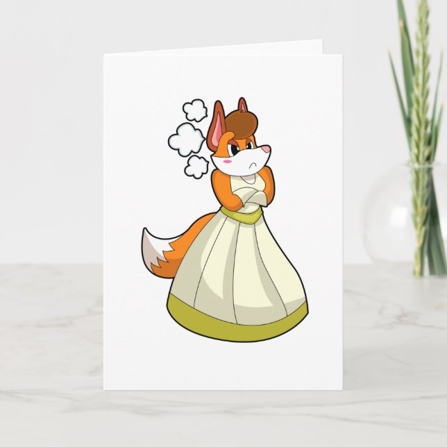 Fox as Bride with Wedding dress.PNG Card (Front)