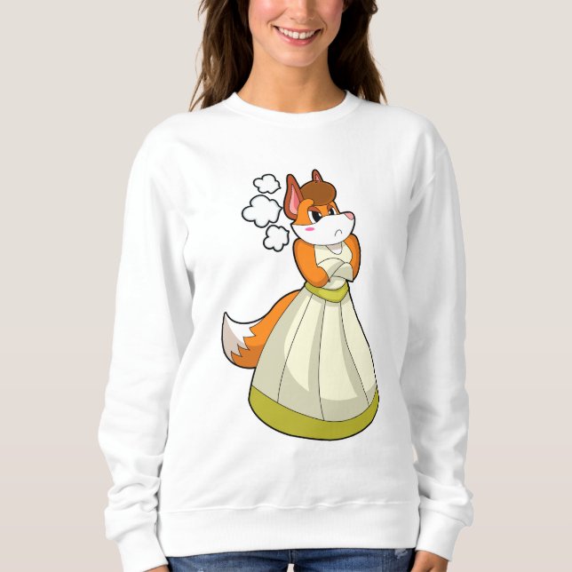 Fox as Bride with Wedding dress.PNG Sweatshirt (Front)