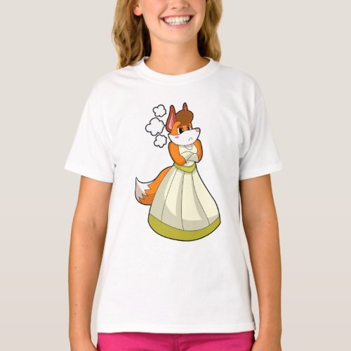 Fox as Bride with Wedding dressPNG T_Shirt