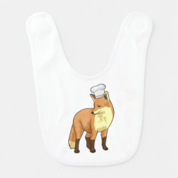 Fox as Cook with Chef hat Baby Bib