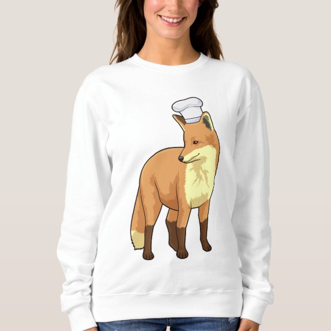 Fox as Cook with Chef hat Sweatshirt (Front)