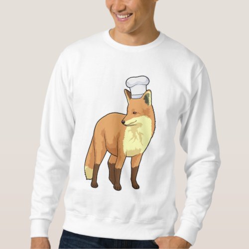 Fox as Cook with Chef hat Sweatshirt