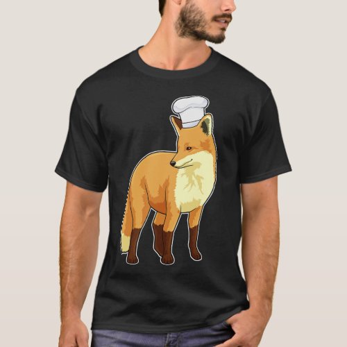 Fox As Cook With Chef Hat  T_Shirt