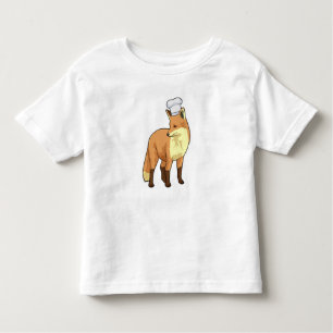 Fox as Cook with Chef hat Toddler T-shirt