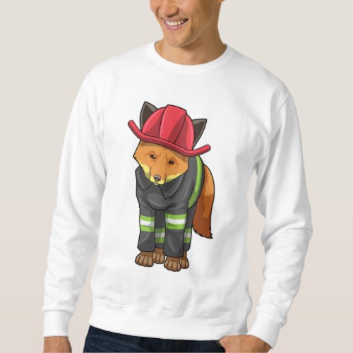 Fox as Firefighter with Helmet Sweatshirt