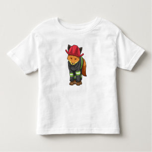 Fox as Firefighter with Helmet Toddler T-shirt