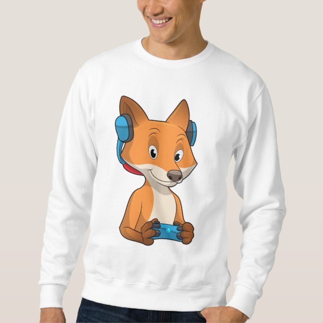 Fox as Gamer with Joystick Sweatshirt (Front)