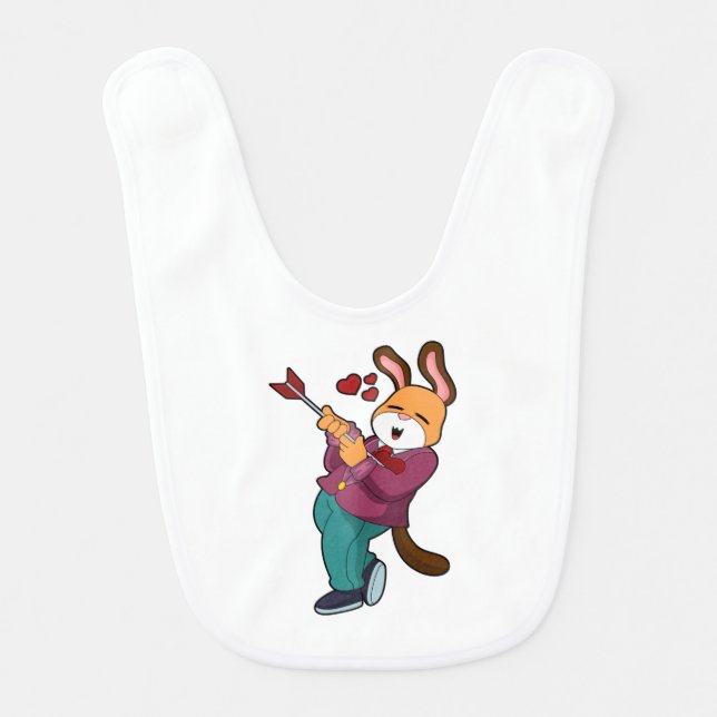 Fox as Groom with Suit Baby Bib (Front)