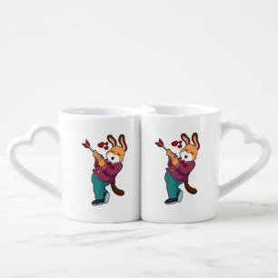 Fox as Groom with Suit Coffee Mug Set