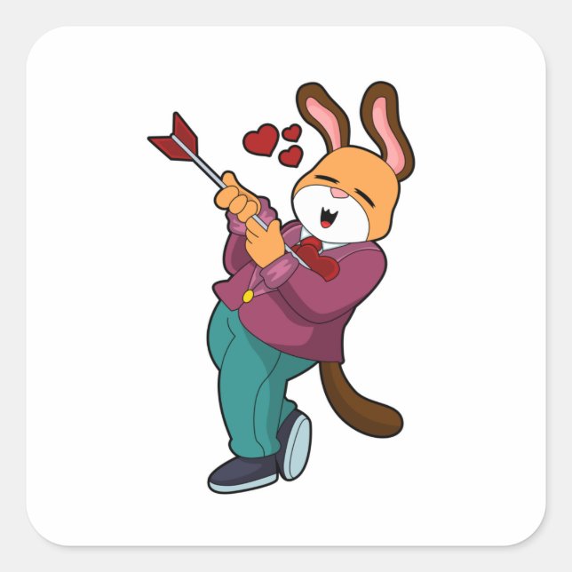 Fox as Groom with Suit Square Sticker (Front)