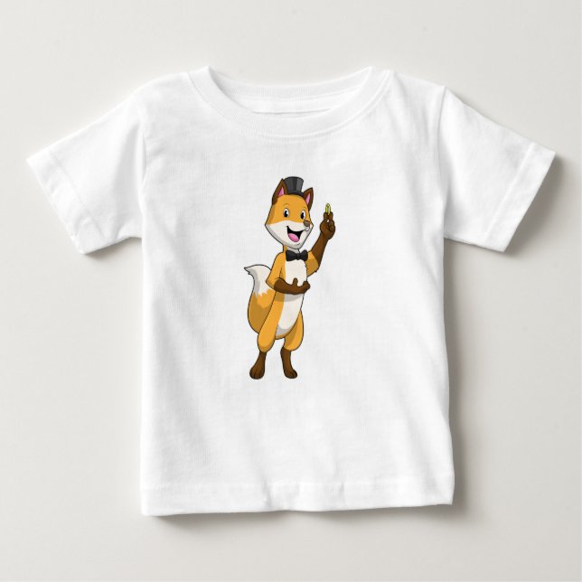 Fox as Groom with Wedding ring Baby T-Shirt (Front)