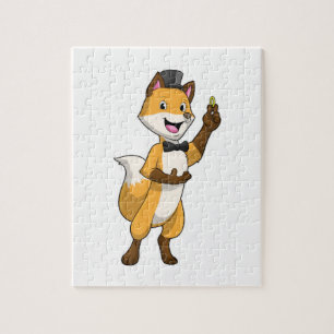 Fox as Groom with Wedding ring Jigsaw Puzzle