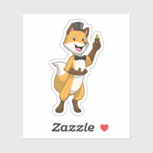 Fox as Groom with Wedding ring Sticker