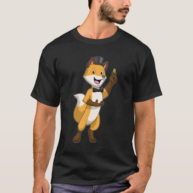 Fox as Groom with Wedding ring T-Shirt (Front)