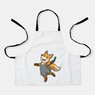 Fox as Hairdresser with Scissors Apron