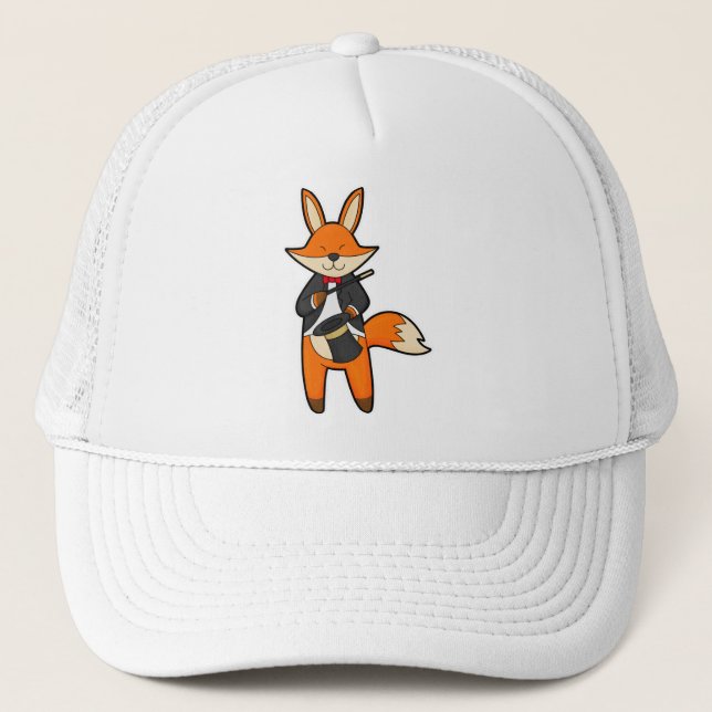 Fox as Magician with Magic wand & Hat (Front)