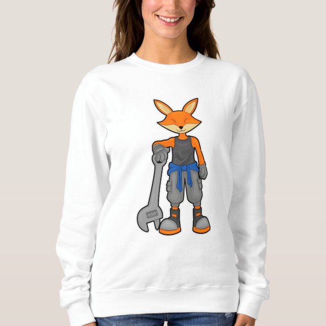 Fox as Mechanic with Spanner Sweatshirt (Front)