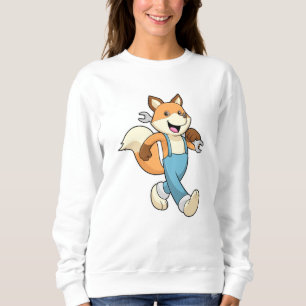 Fox as Mechanic with Wrench Sweatshirt