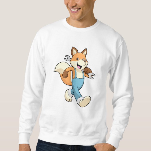 Fox as Mechanic with Wrench Sweatshirt (Front)