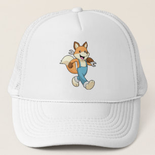 Fox as Mechanic with Wrench Trucker Hat