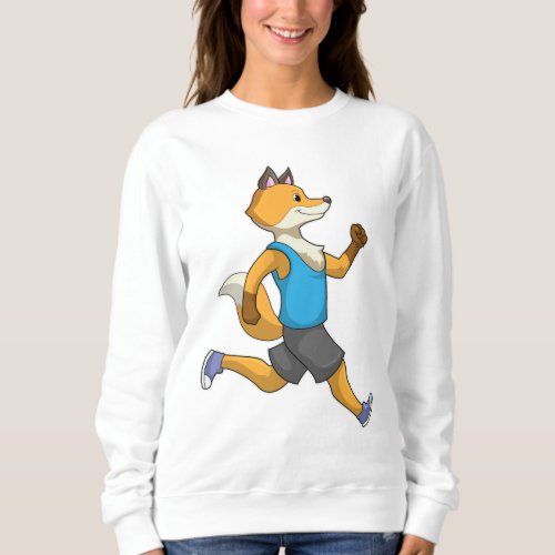 Fox as Runner at Running Sweatshirt