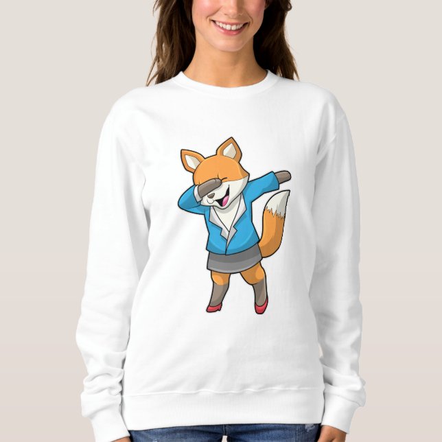 Fox as Secretary at Hip Hop Dance Sweatshirt (Front)