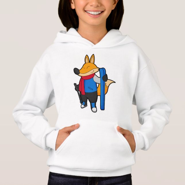 Fox as Skier with Ski Hoodie (Front)