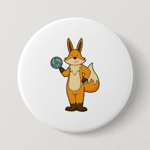 Fox as Volleyball player with Volleyball Button
