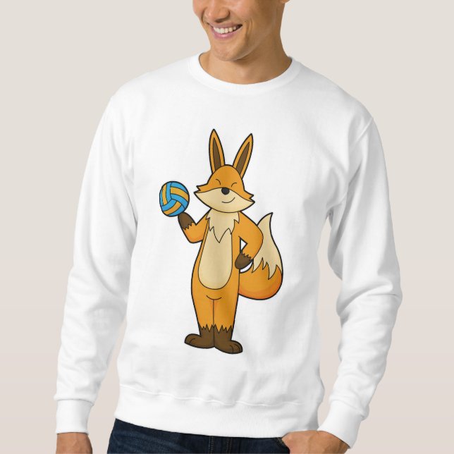 Fox as Volleyball player with Volleyball Sweatshirt (Front)