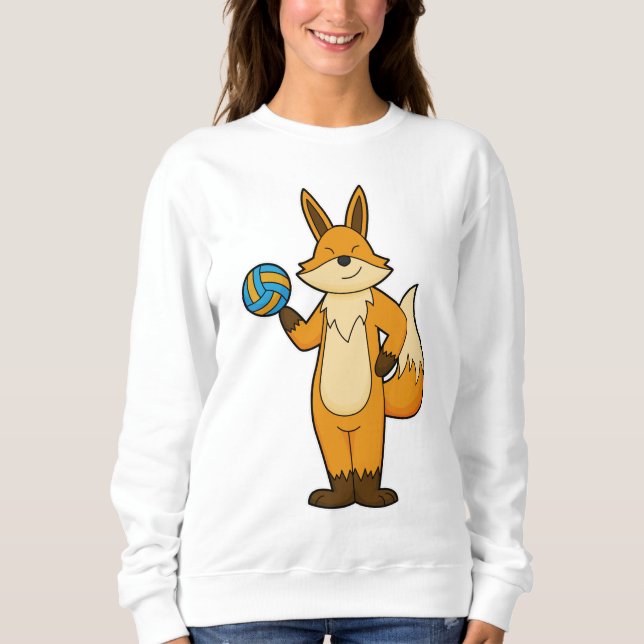 Fox as Volleyball player with Volleyball Sweatshirt (Front)
