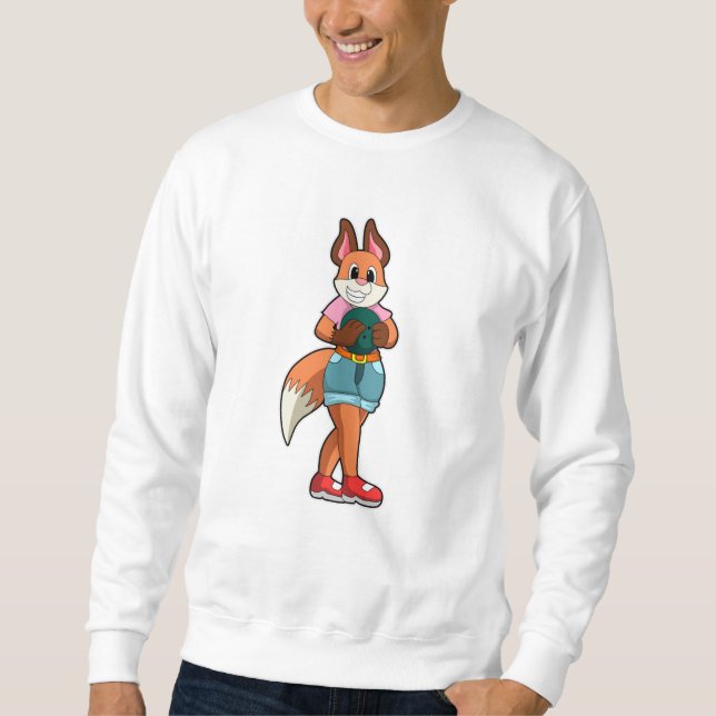 Fox at Bowling with Bowling ball Sweatshirt (Front)