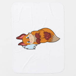Fox at Crying Baby Blanket