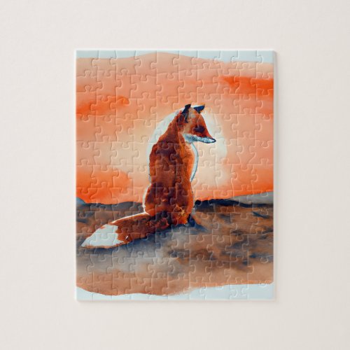 Fox at Dusk   Jigsaw Puzzle