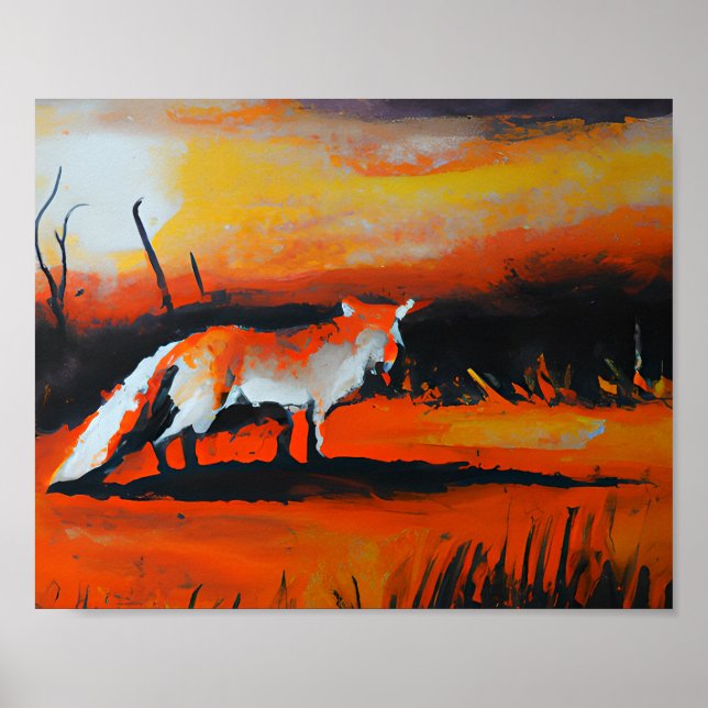 Fox at Dusk Poster (Front)