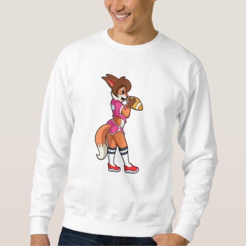 Fox at Football Sports Sweatshirt