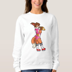 Fox at Football Sports Sweatshirt