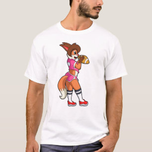 Fox at Football Sports T-Shirt
