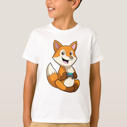Fox at Playing with Controller T_Shirt