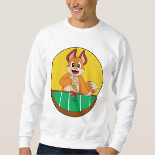 Fox at Poker with Poker chips Sweatshirt