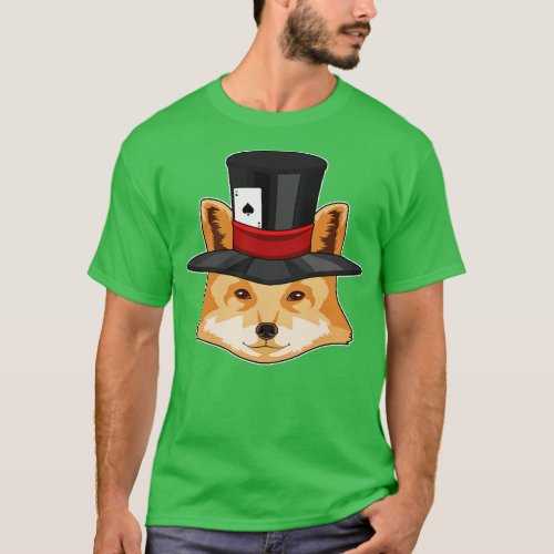 Fox at with card T_Shirt