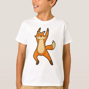 Fox at Yoga Stretching exercise T-Shirt