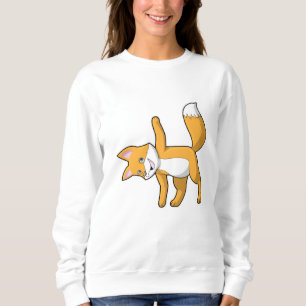 Fox at Yoga Stretching Sweatshirt