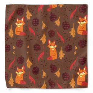 Fox Autumn Fall Vibes Bandana