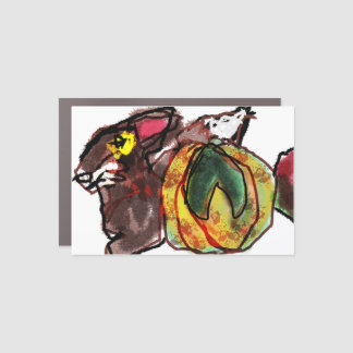 Fox autumn plan car magnet