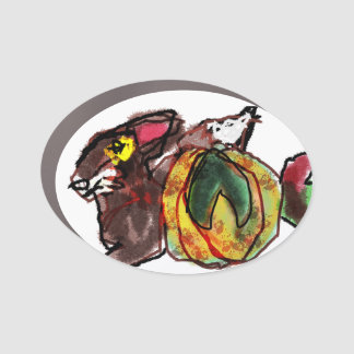 Fox autumn plan car magnet