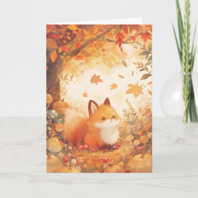 Fox Autumn Retreat Card (Front)