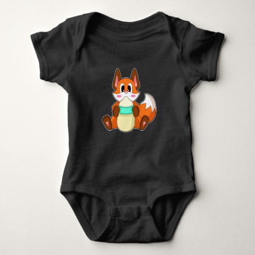 Fox Baby bottle Milk Baby Bodysuit