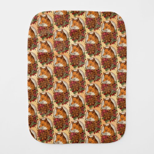 Fox Baby Burp Cloth