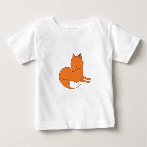 Fox Baby Fine Jersey T_Shirt White Baby T_Shirt
